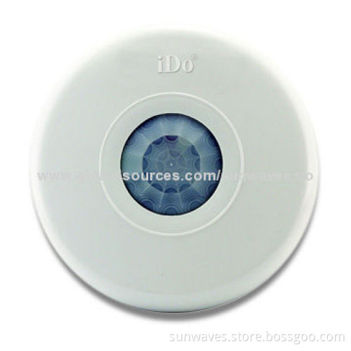 Dual-infrared Ceiling Detector with Up to 4.0m Installation Height and Slim Shape Design